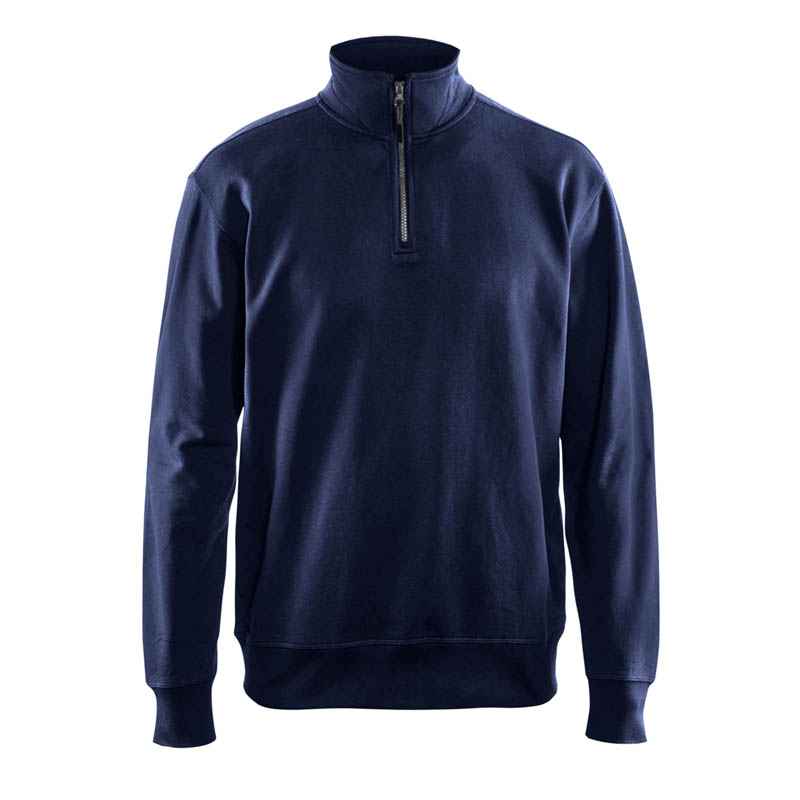Blaklader Sweatshirt mit Half-Zip Marineblau 4XL