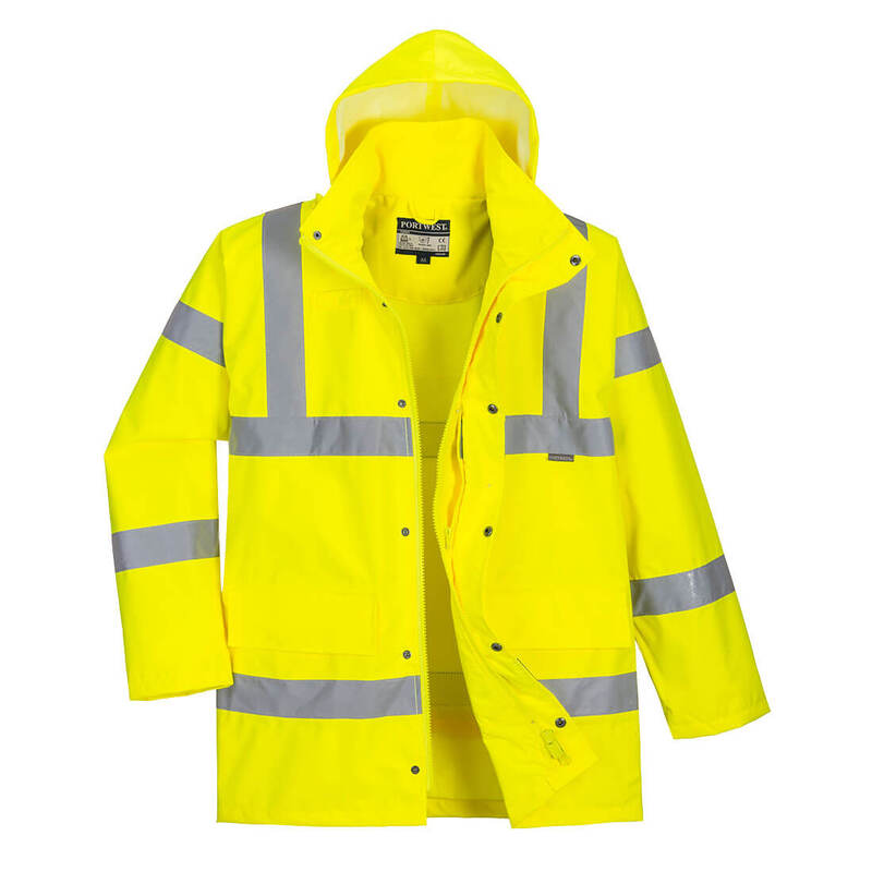 Portwest Hi-Vis Breathable Rain Traffic Jacket